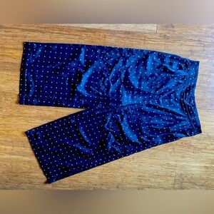 Madewell polkadot silky wide leg pants